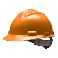 Bullard 61ORR Bullard S61 Series Orange Safety Cap With 4 Point Ratchet Headgear And Cotton Browpad